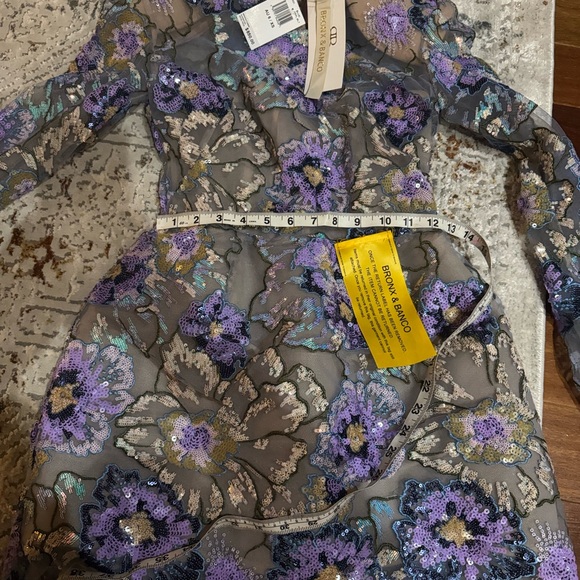 Bronx and Banco Violet Embellished Mini Dress. NWT. - Picture 4 of 4